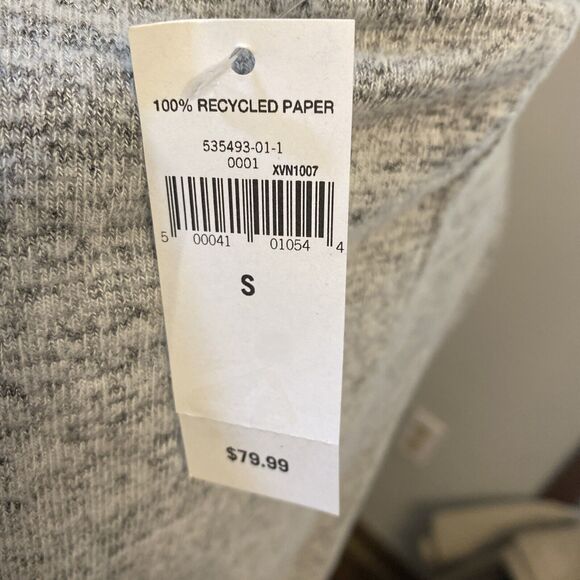 NEW Banana Republic Size S Gray Elastic Waist Side Maxi Shirt Dress NWT - Picture 6 of 8